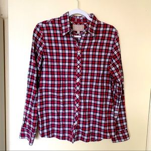 Banana Republic plaid flannel shirt
